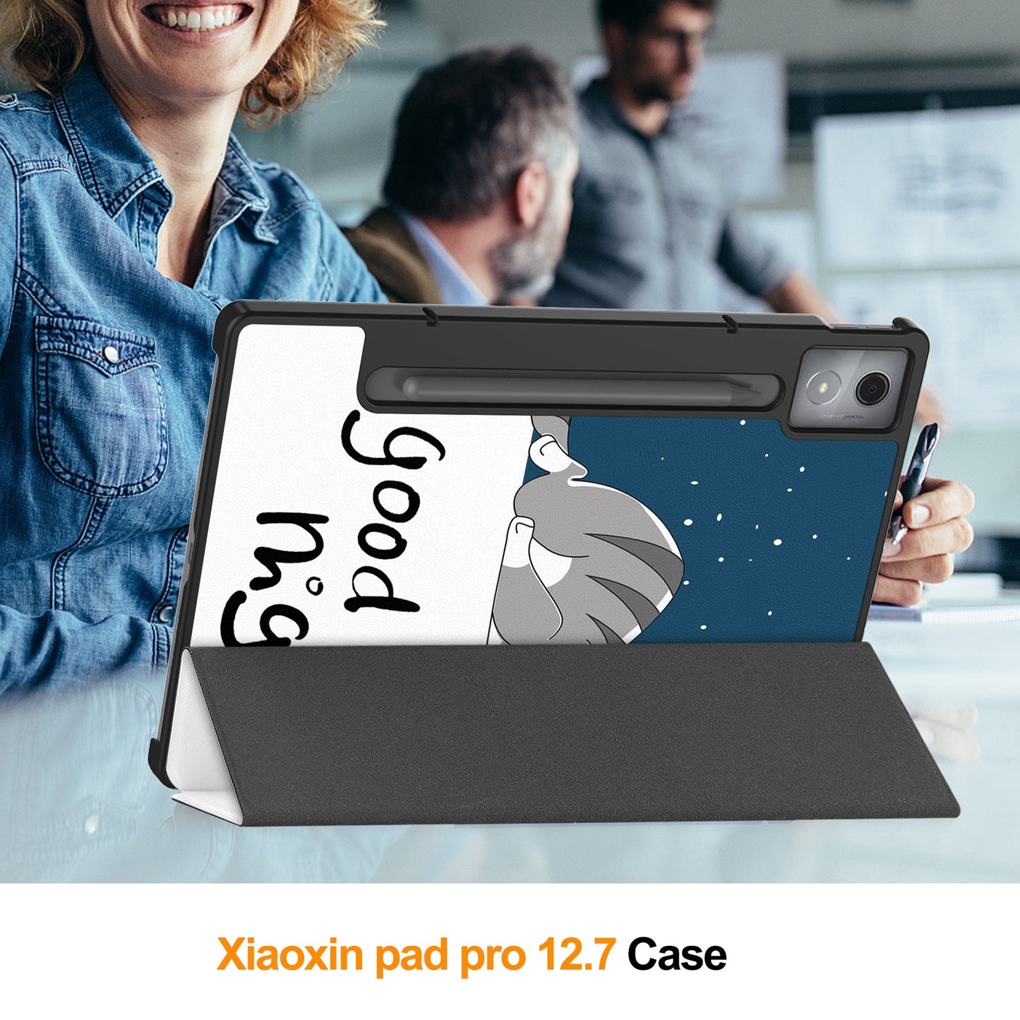 Lenovo Idea Tab Pro 12.7" Tb373 Designer Tri-fold Case [Lazycat]