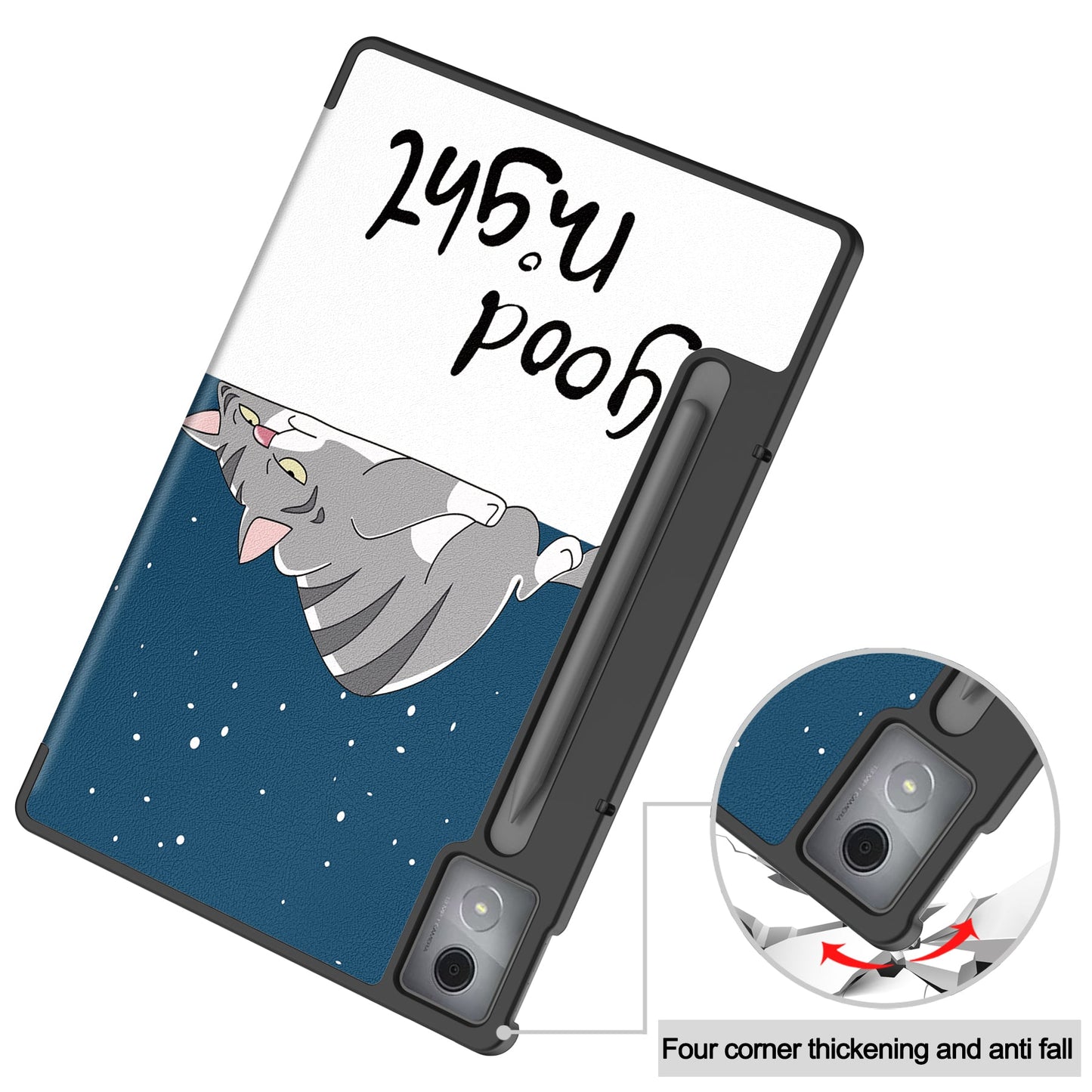 Lenovo Idea Tab Pro 12.7" Tb373 Designer Tri-fold Case [Lazycat]