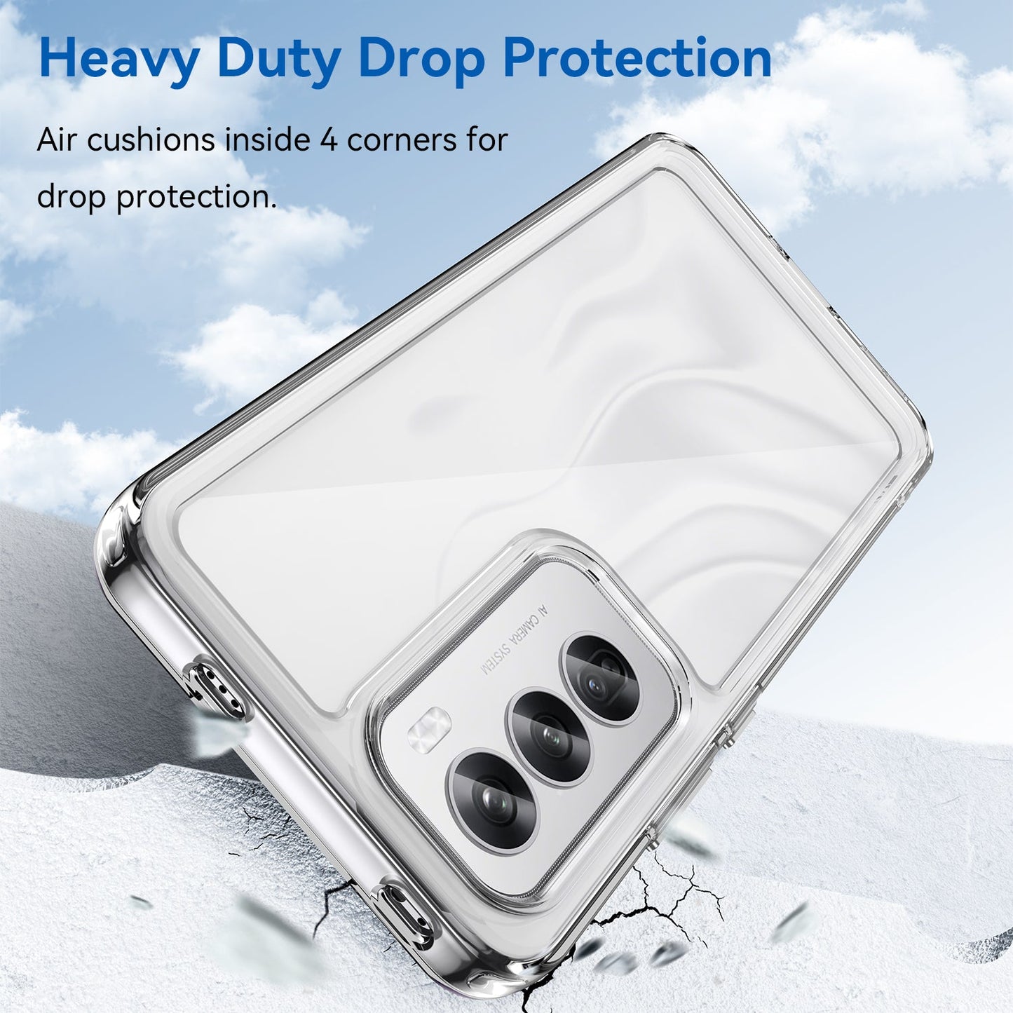Oppo Reno 12 Soft Gel Bumper Case [Clear]