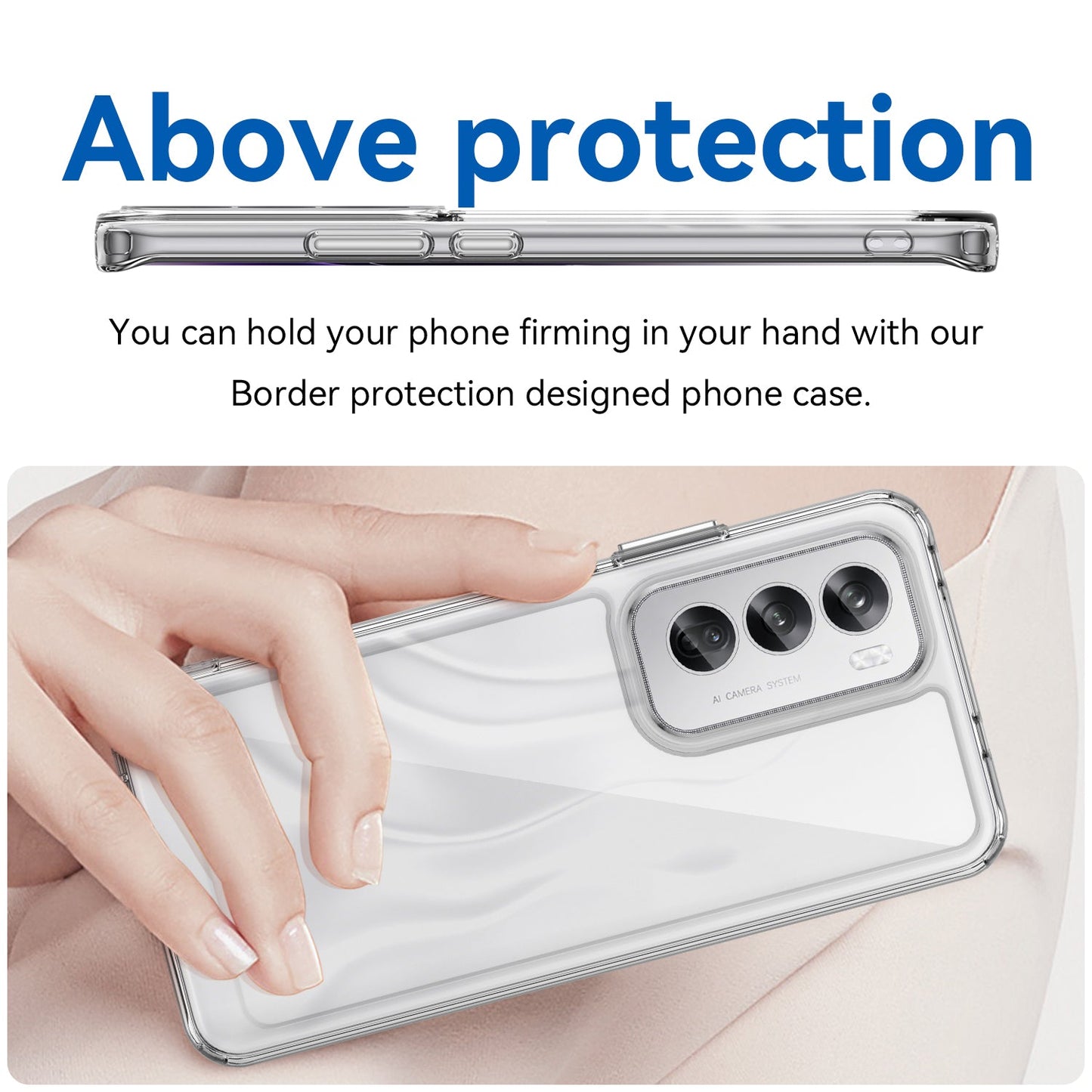 Oppo Reno 12 Soft Gel Bumper Case [Clear]