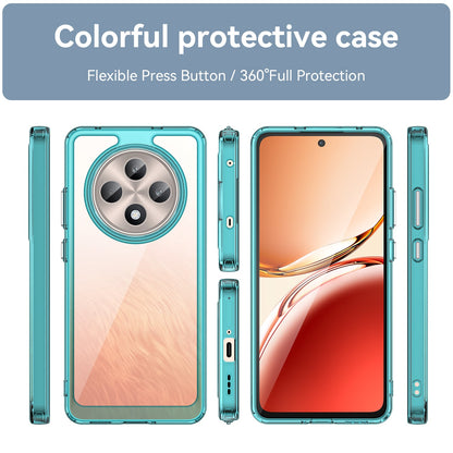 Oppo Reno 12F 5G Soft Gel Bumper Case [Clear Blue]