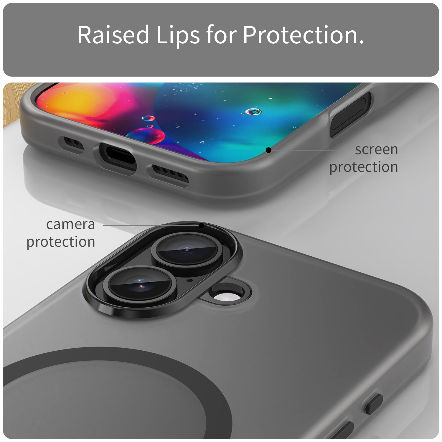 Iphone 17 Magsafe Soft Matte Case [Black]