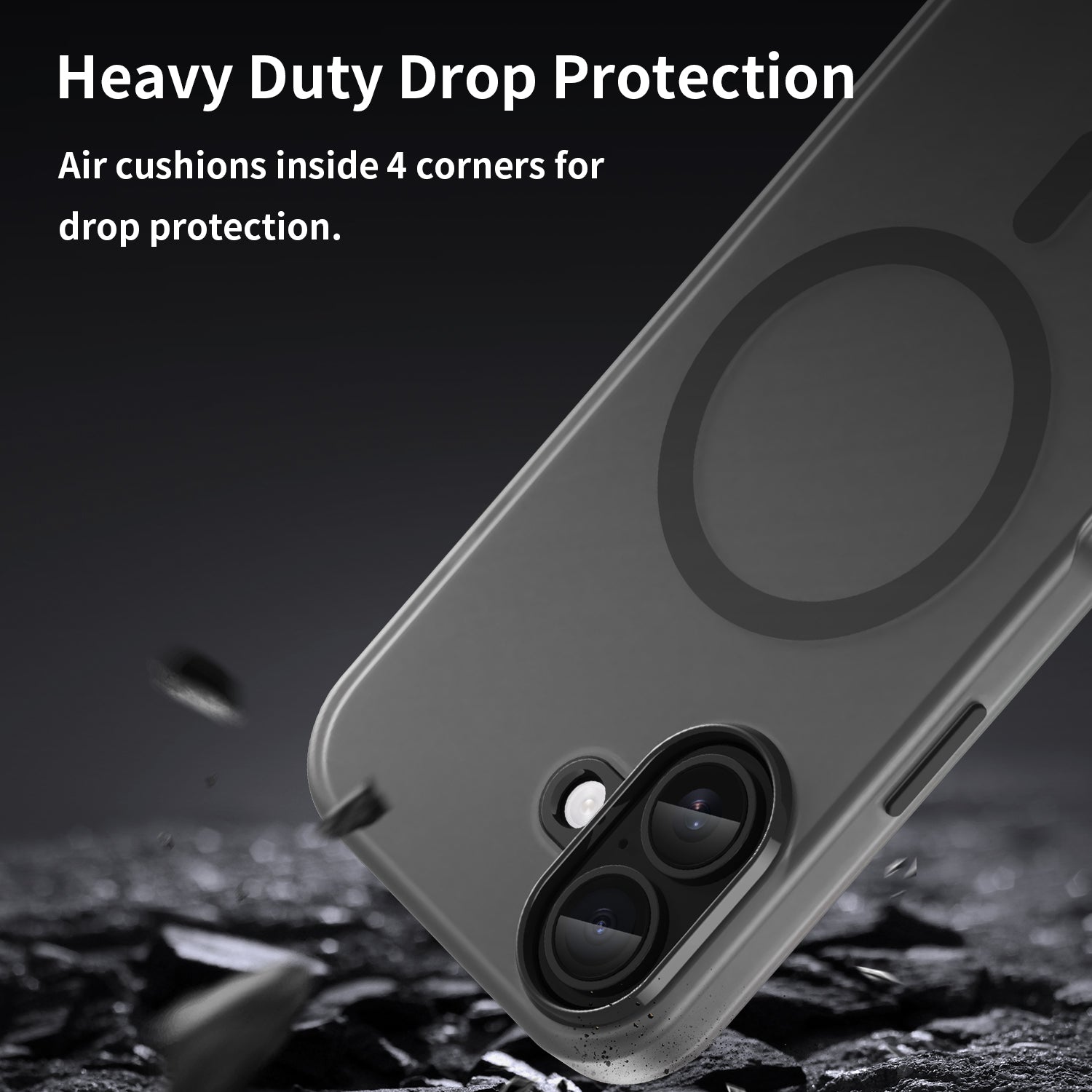 Iphone 17 Magsafe Soft Matte Case [Black]