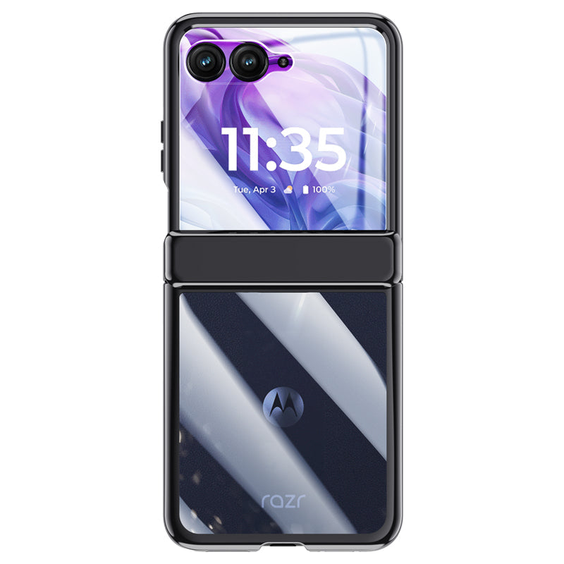 Razr 50 Ultra Electroplated Hinge Case [Black]
