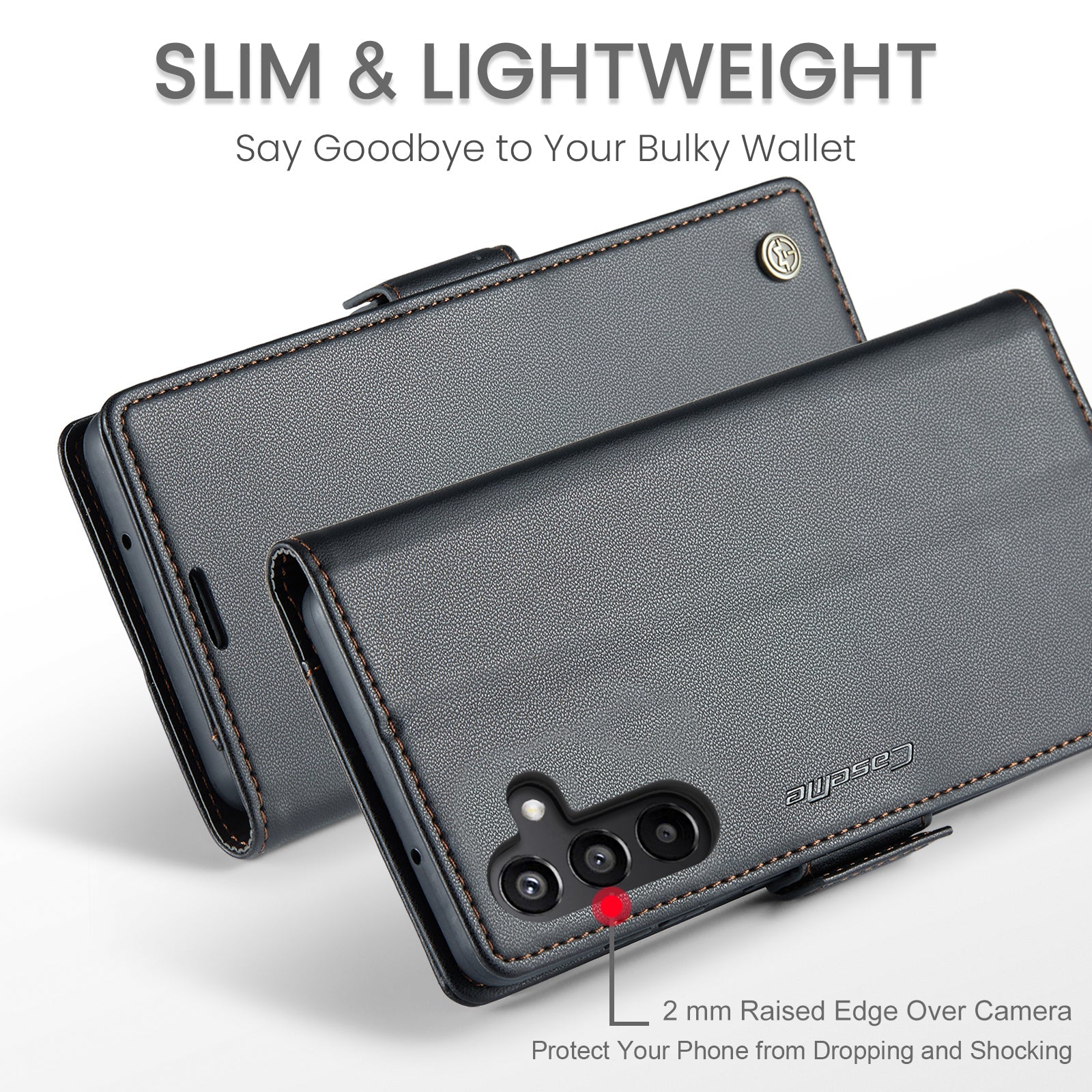 Samsung Galaxy A15 Pu Wallet Case [Black]