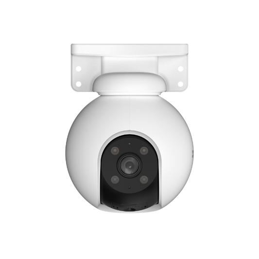 EZVIZ H8 Pro 3K Outdoor WiFi PT Security Camera with 360-Degree FoV. 1/2.7” Progressive Scan CMOS. 4mm Lens. 3D DNR - Digital WDR - H.265 / H.264 - 2880x1620@30fps MicroSD card slot (Max. 512 GB).