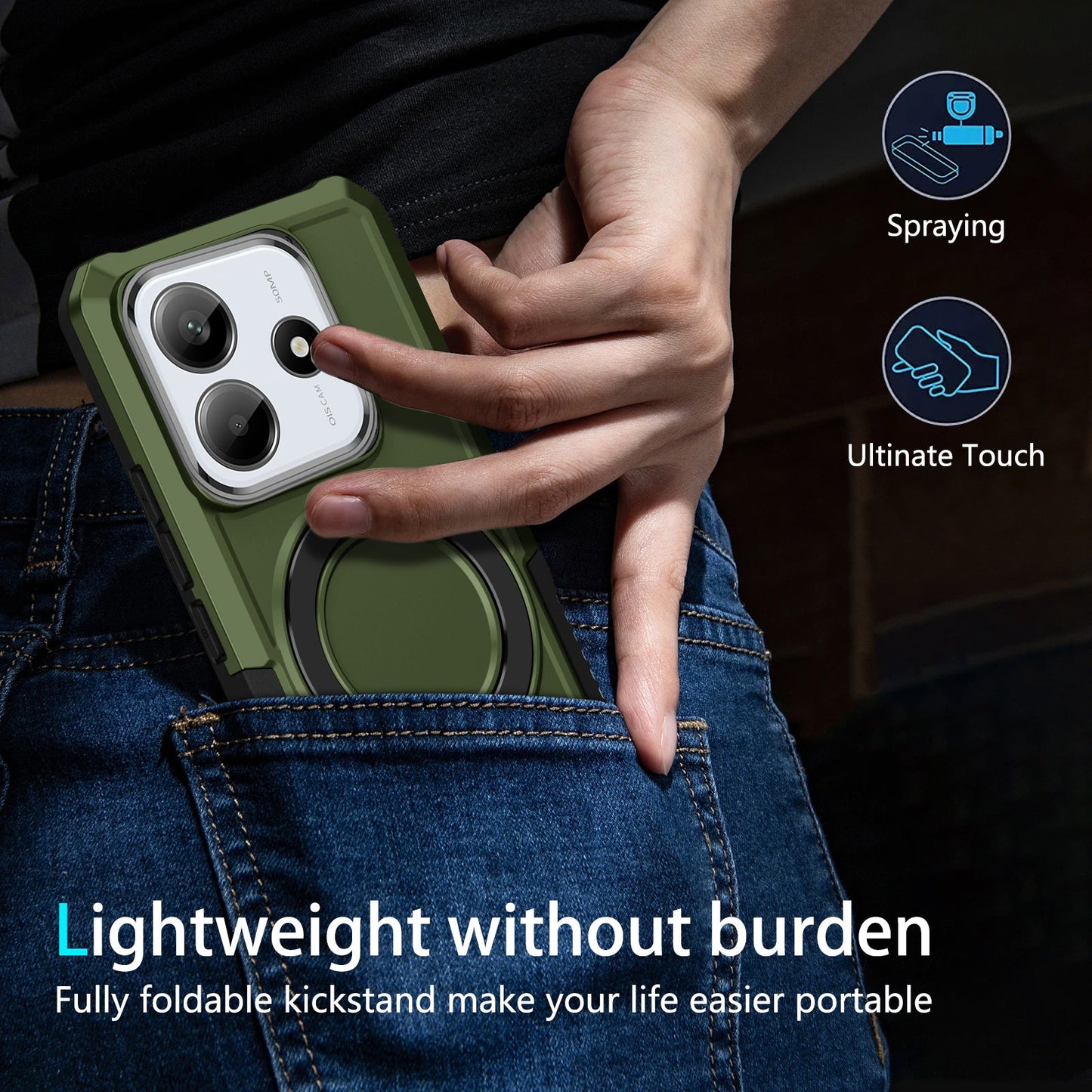 Xiaomi Redmi Note 14 5G Heavy Duty Case [Green]