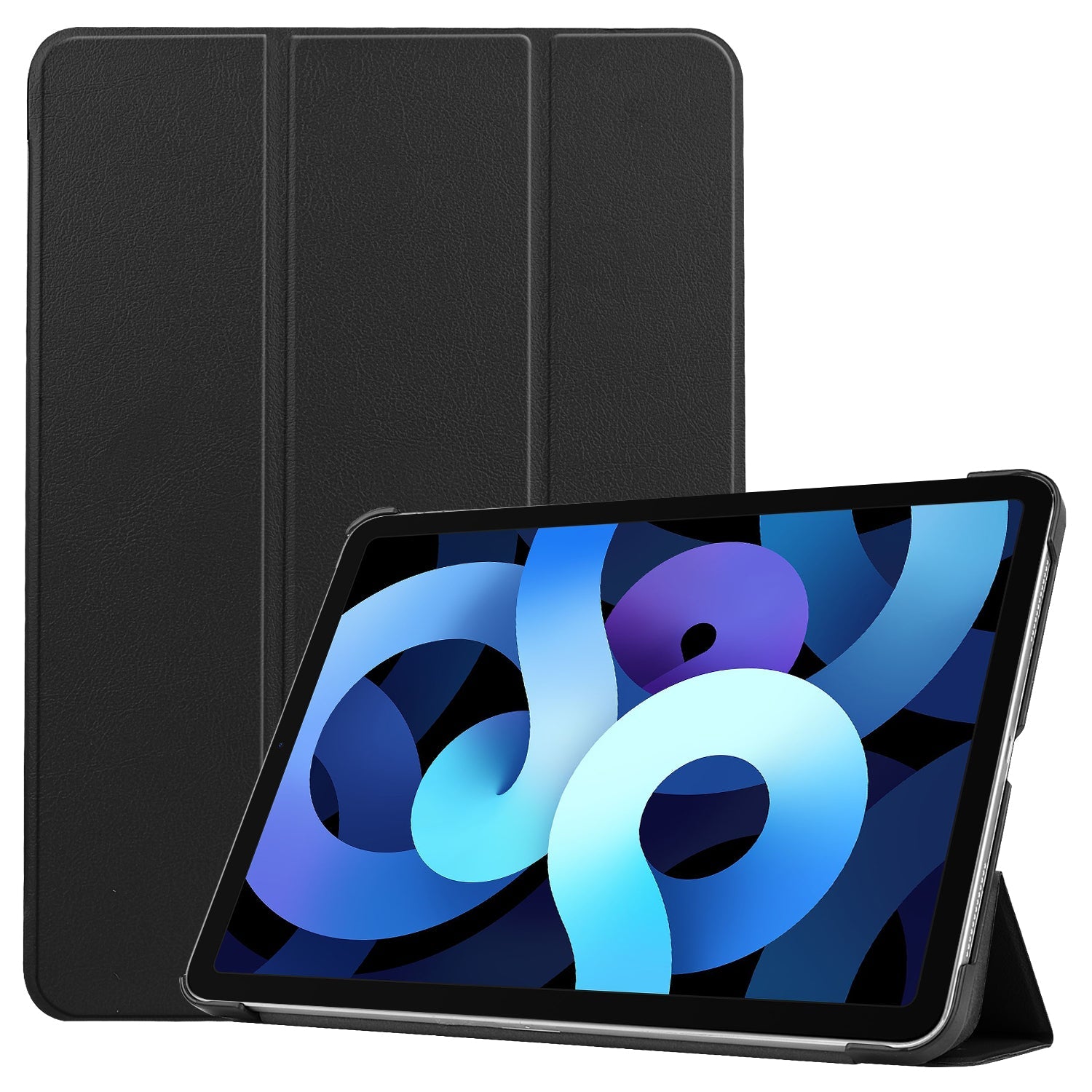 Ipad Air 10.9" (5th Gen, 2022) Tri-fold Pu Case [Black]
