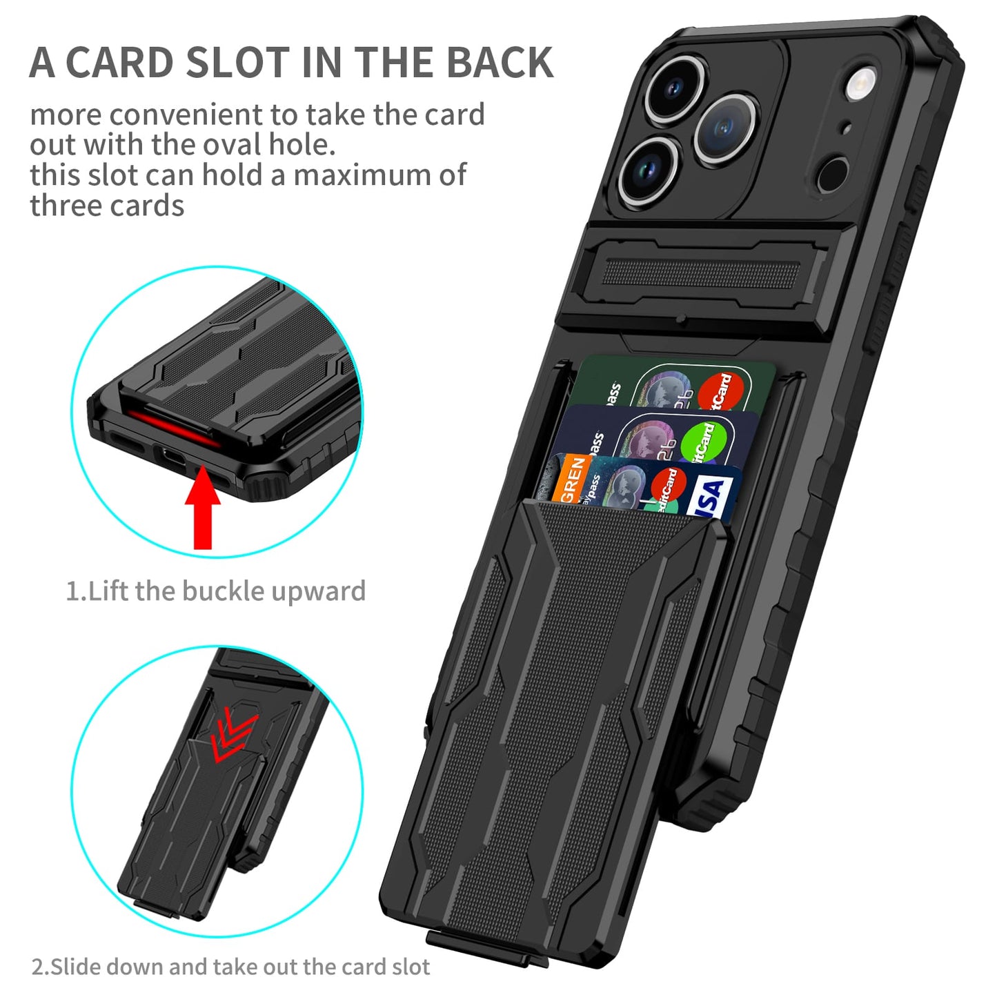 Iphone 17 Pro Max Heavy Duty Case [Black]