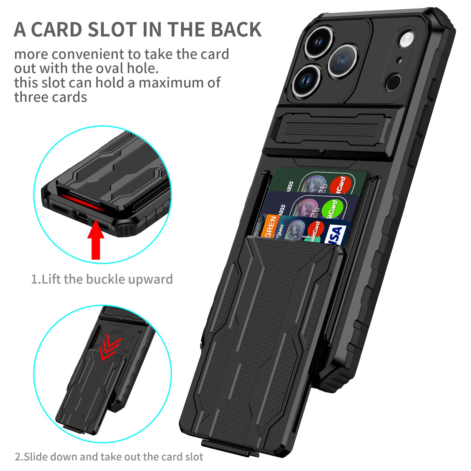Iphone 17 Pro Max Heavy Duty Case [Black]