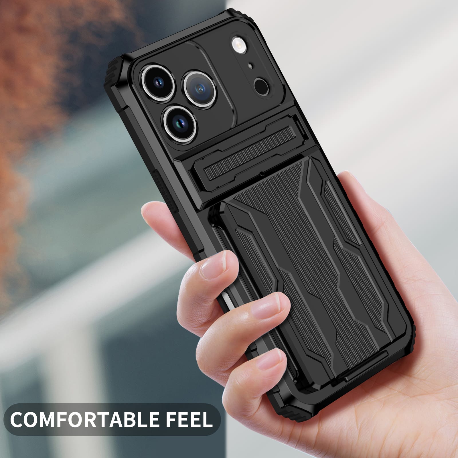 Iphone 17 Pro Max Heavy Duty Case [Black]