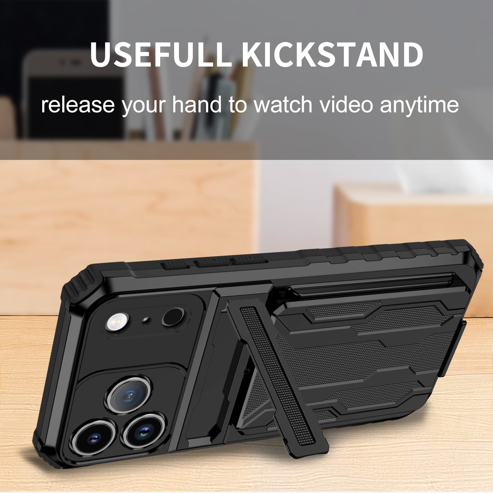 Iphone 17 Pro Max Heavy Duty Case [Black]