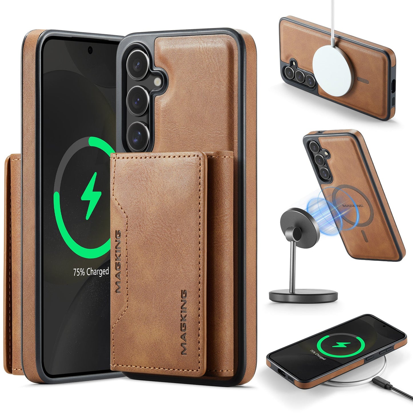 Galaxy S25 Plus Magsafe Wallet [Brown]