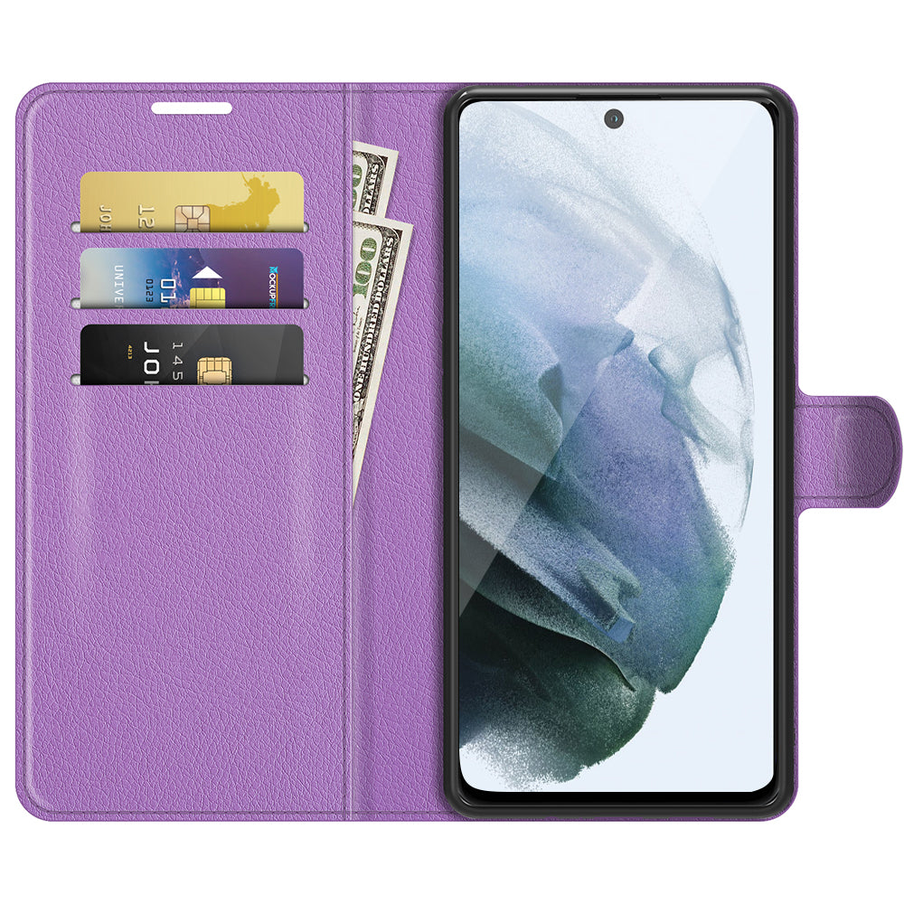 Samsung Galaxy S21 Fe 5G Pu Wallet Case [Purple]