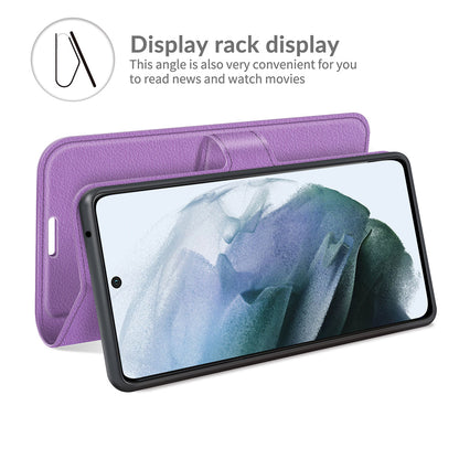 Samsung Galaxy S21 Fe 5G Pu Wallet Case [Purple]