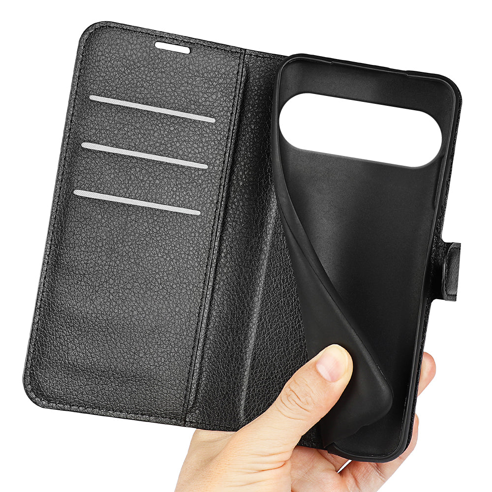 Google Pixel 10 Pro Pu Wallet Case [Black]