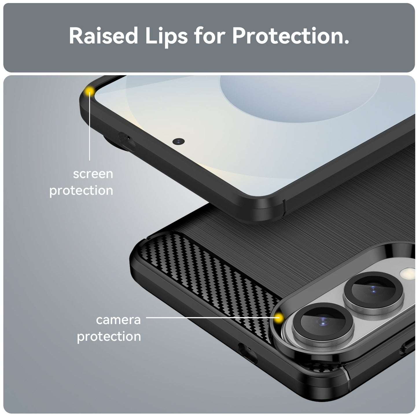 Samsung Galaxy S25 Edge Carbon Fibre Case [Black]