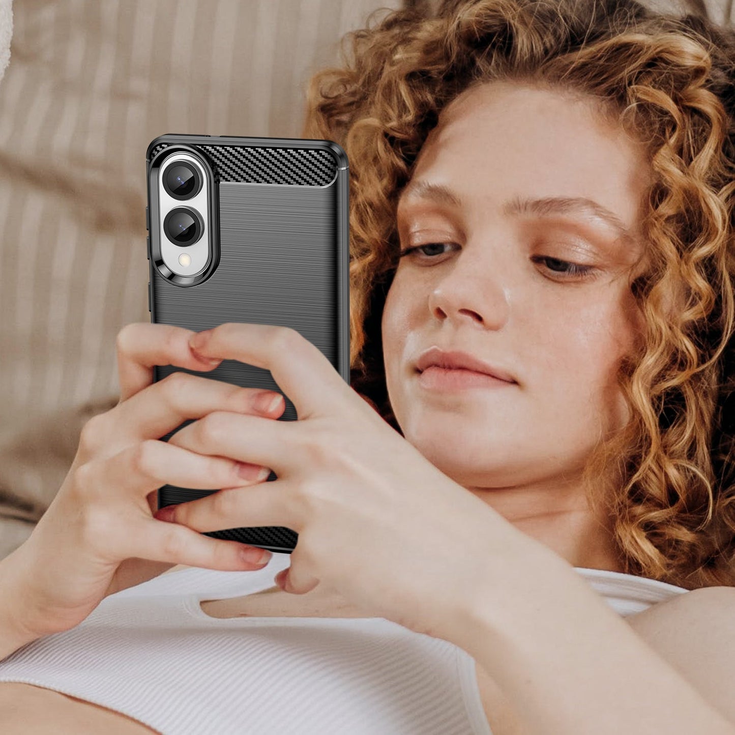 Samsung Galaxy S25 Edge Carbon Fibre Case [Black]