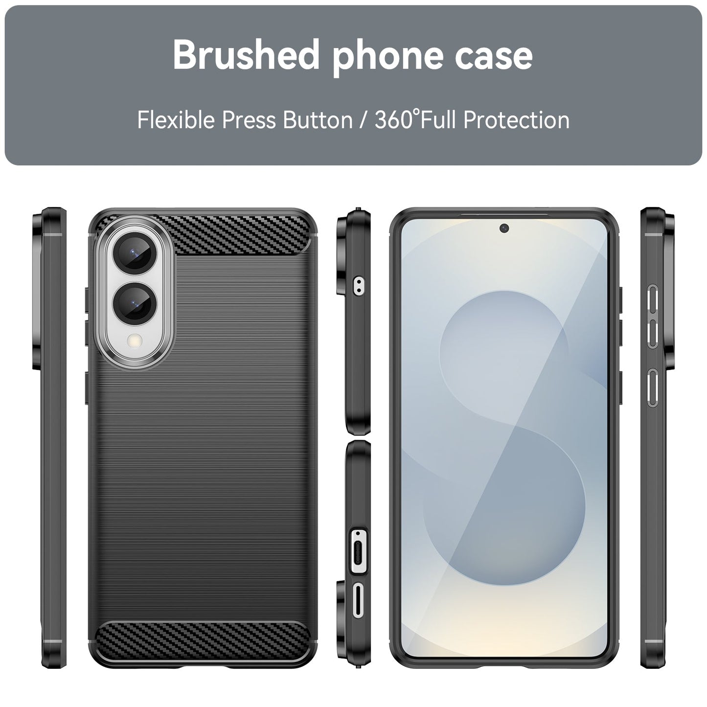 Samsung Galaxy S25 Edge Carbon Fibre Case [Black]