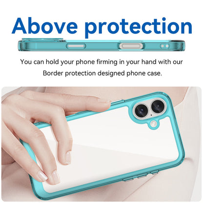 Iphone 16 Plus Soft Gel Case [Clear Blue]