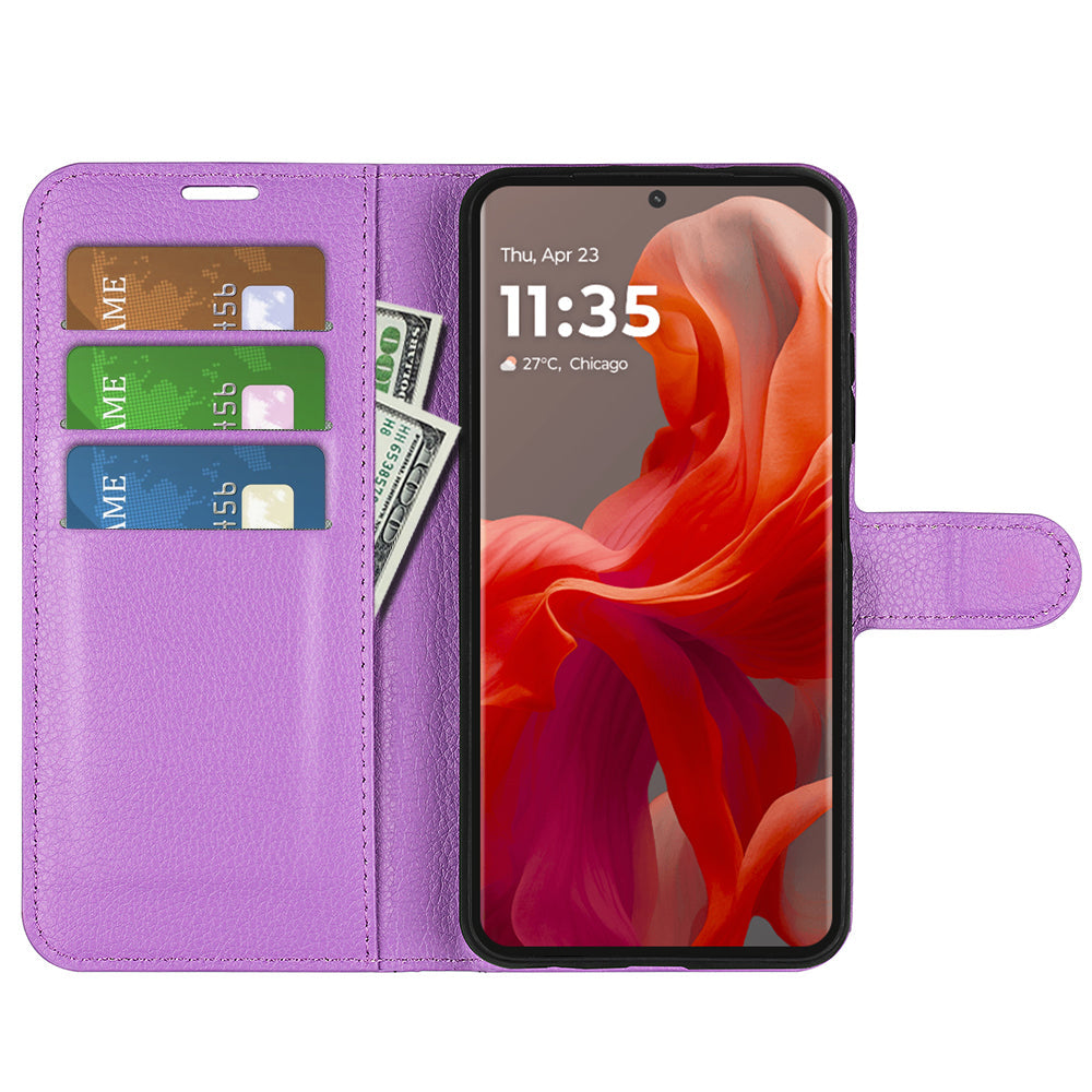 Moto G85 Pu Wallet Case [Purple]