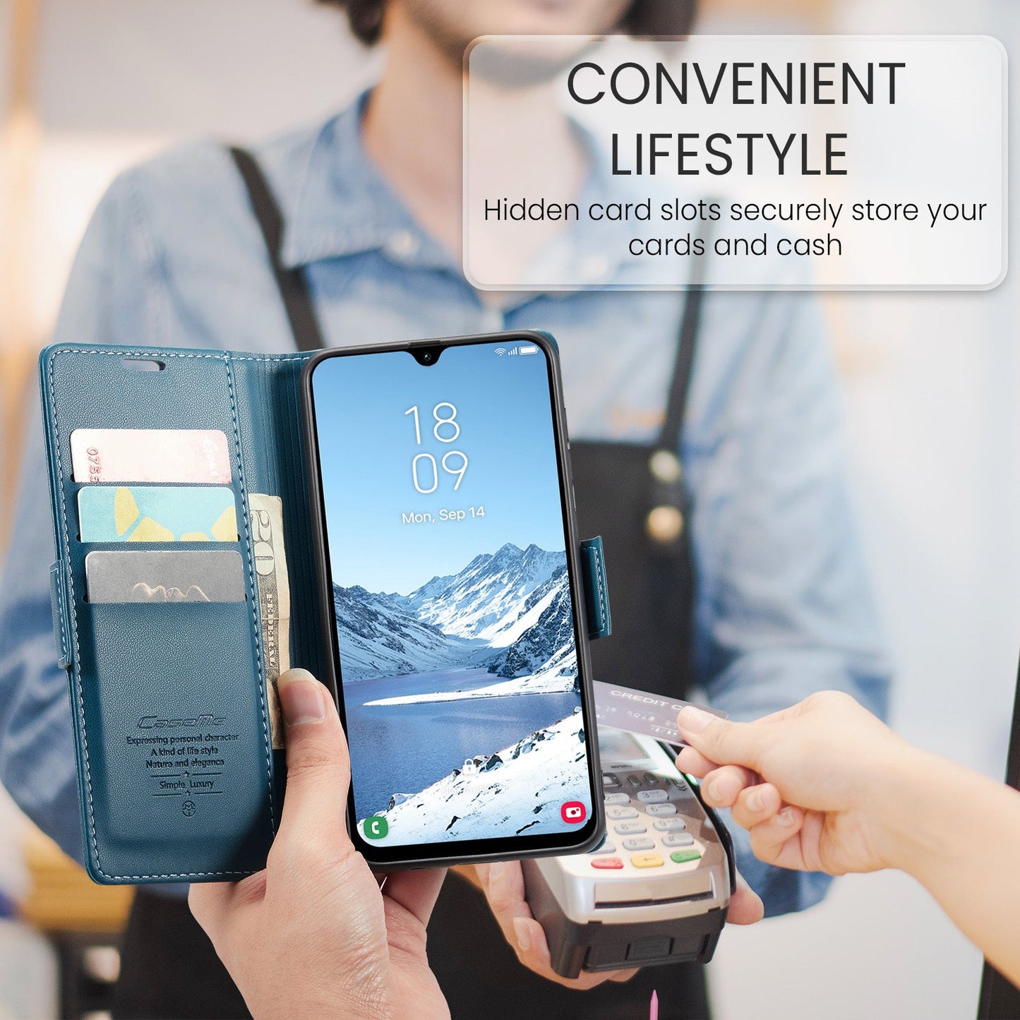 Galaxy A26 5G Pu Wallet Case [Navy]