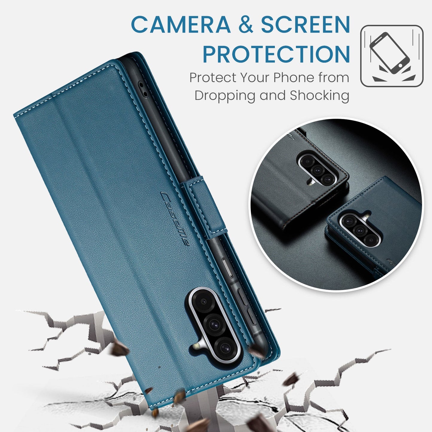 Galaxy A26 5G Pu Wallet Case [Navy]