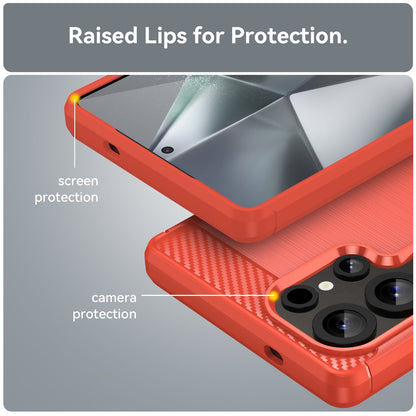 Galaxy S25 Ultra Carbon Fibre Case [Red]