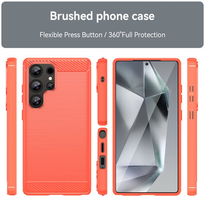 Galaxy S25 Ultra Carbon Fibre Case [Red]
