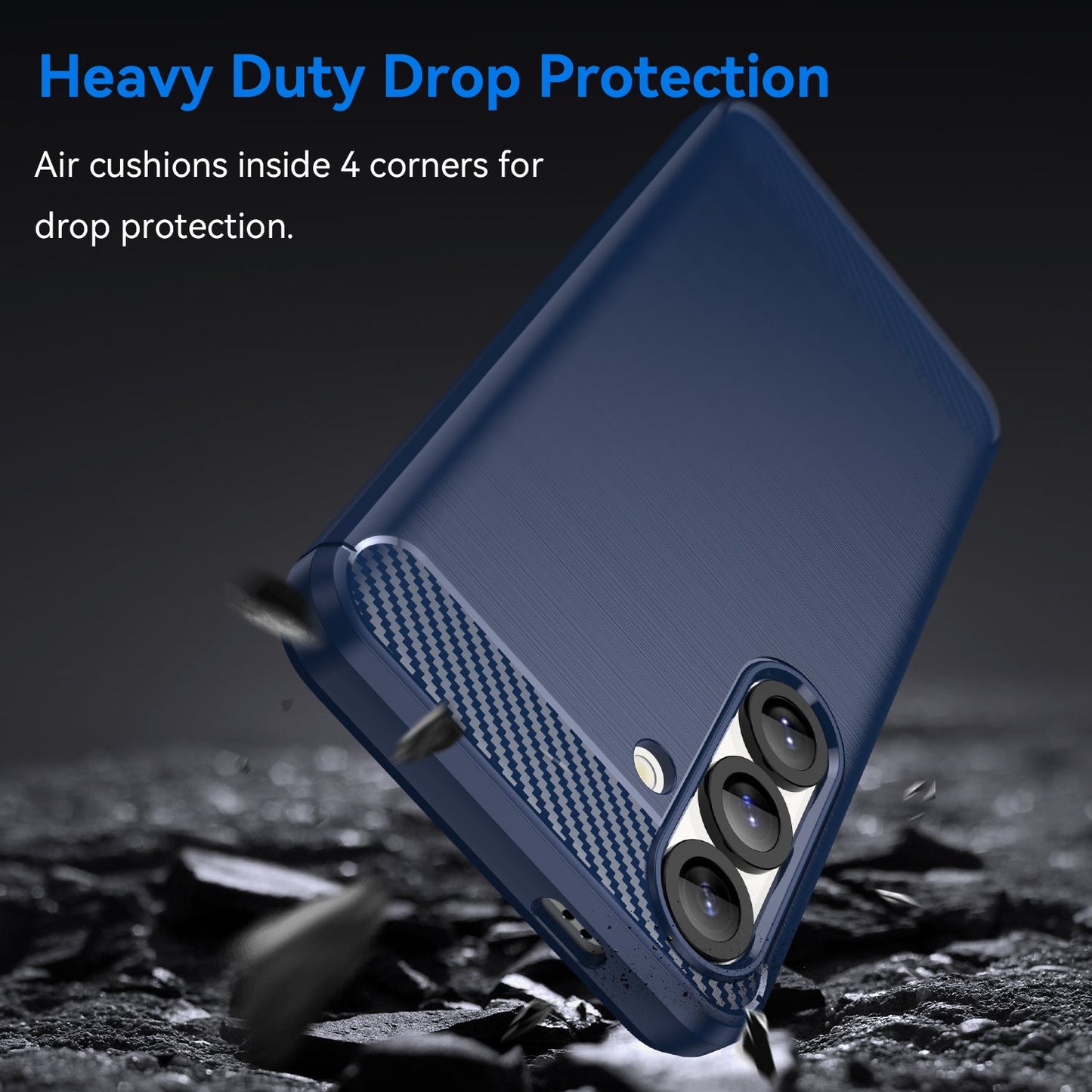 Galaxy S25 Carbon Fibre Case [Navy]