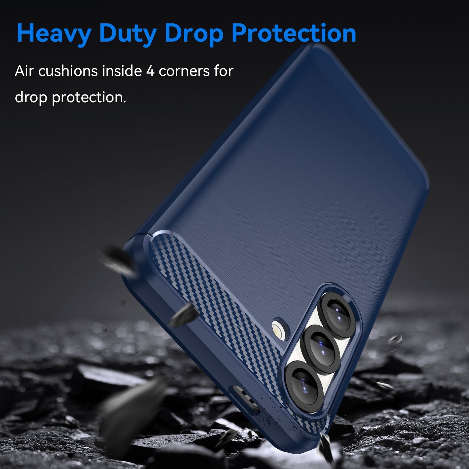 Galaxy S25 Carbon Fibre Case [Navy]