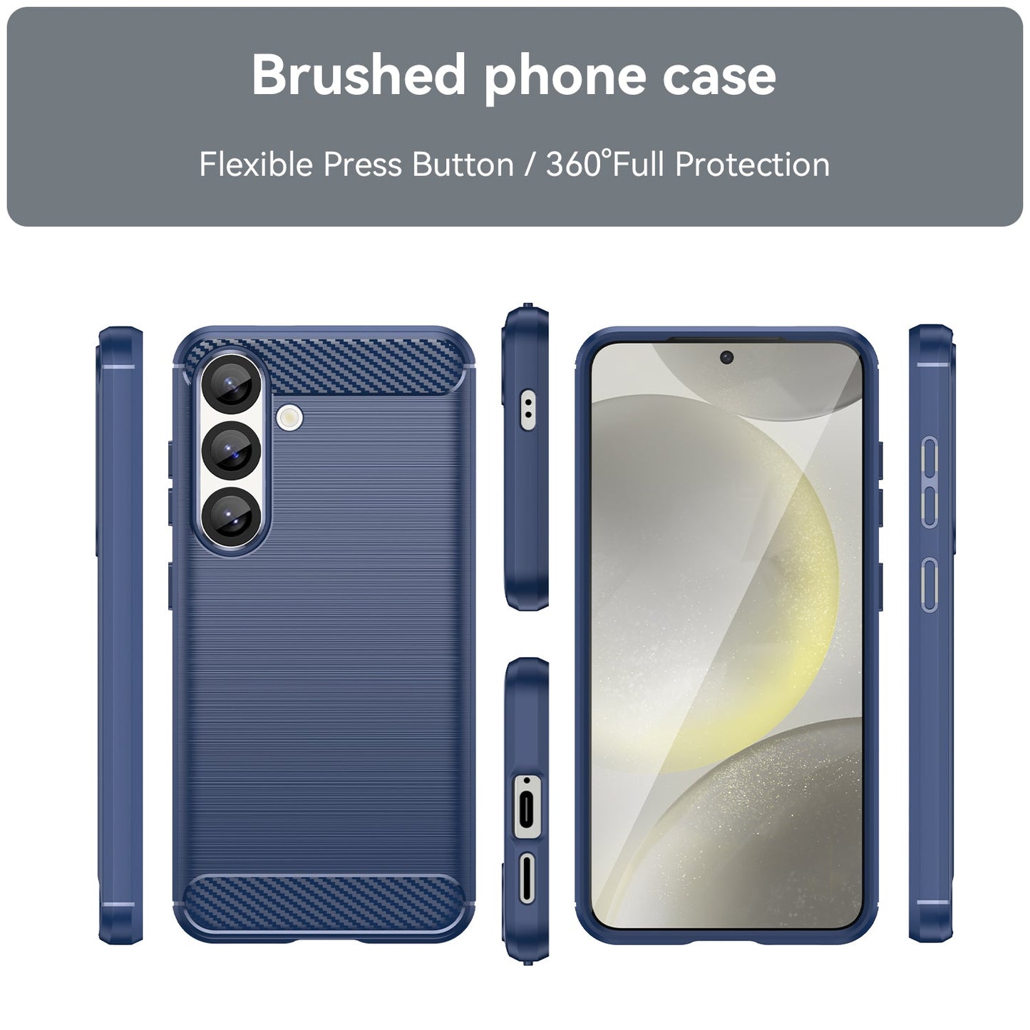 Galaxy S25 Carbon Fibre Case [Navy]