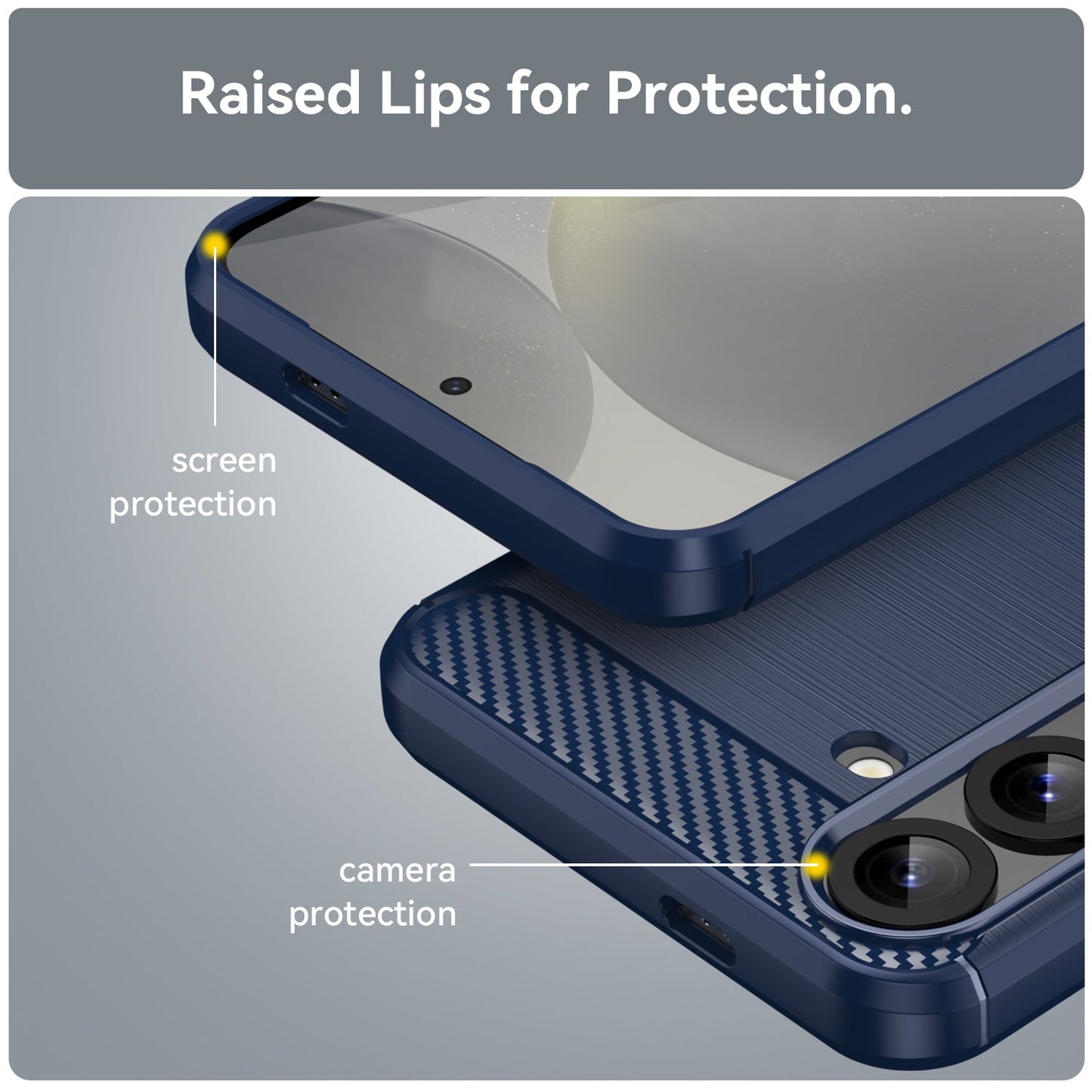 Galaxy S25 Plus Carbon Fibre Case [Navy]