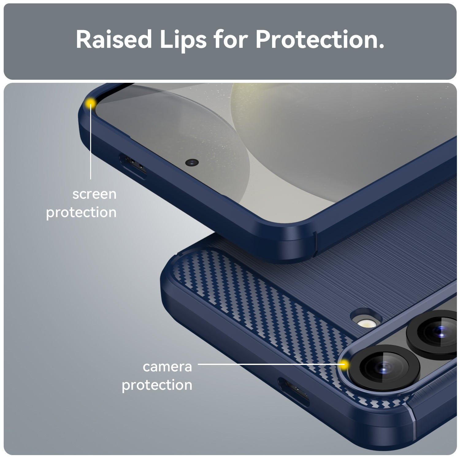 Galaxy S25 Plus Carbon Fibre Case [Navy]
