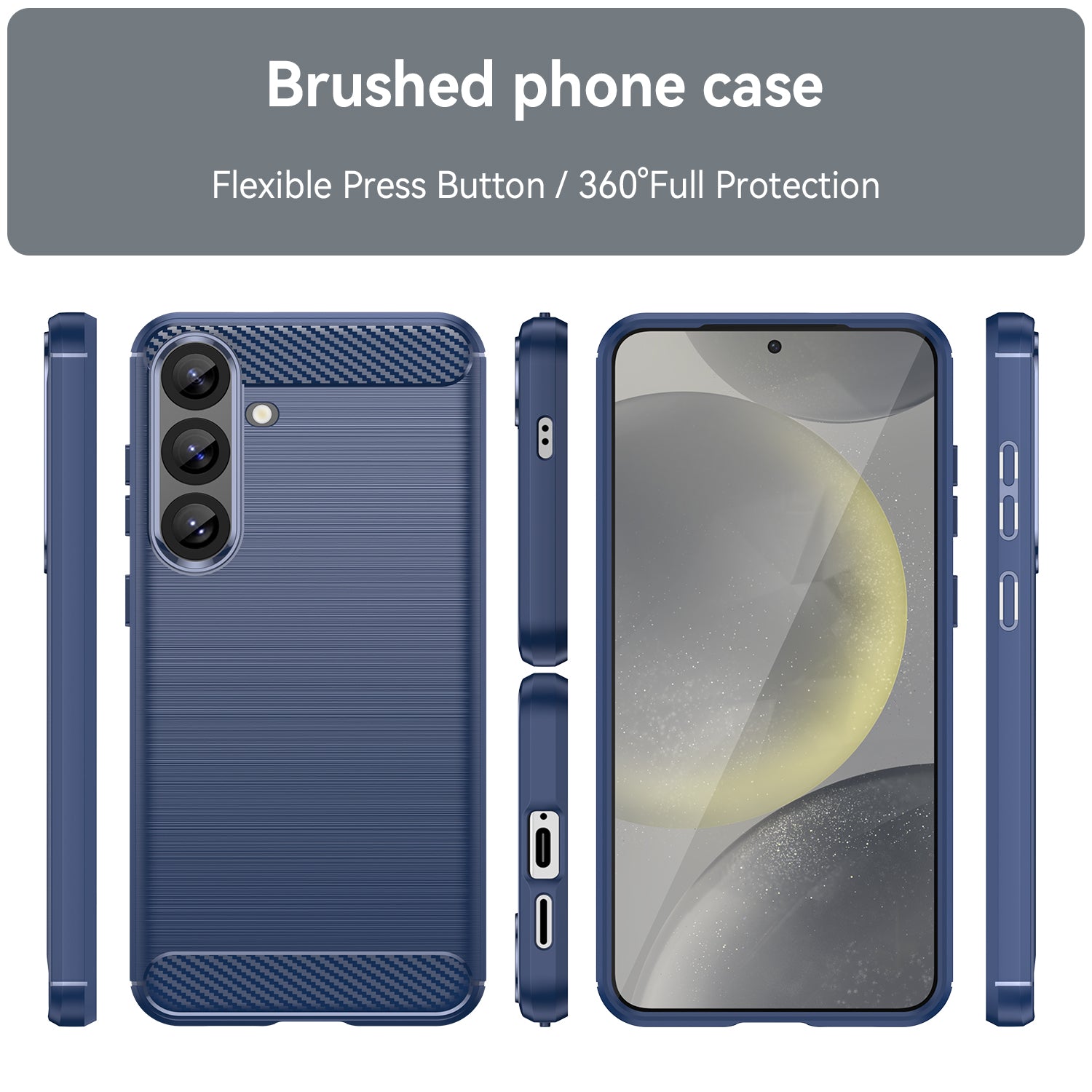 Galaxy S25 Plus Carbon Fibre Case [Navy]