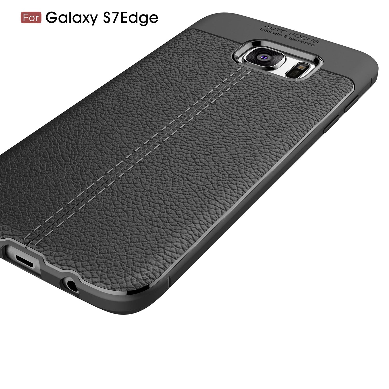 Samsung Galaxy S7 Edge Leather Texture Case Red