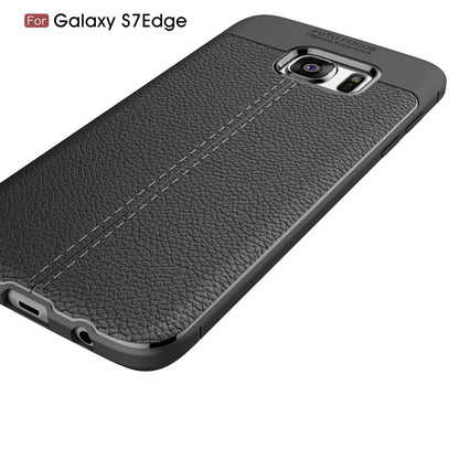 Samsung Galaxy S7 Edge Leather Texture Case Red