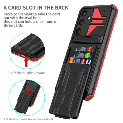 Galaxy S25 Plus Kickstand Heavy Duty Case [Red]