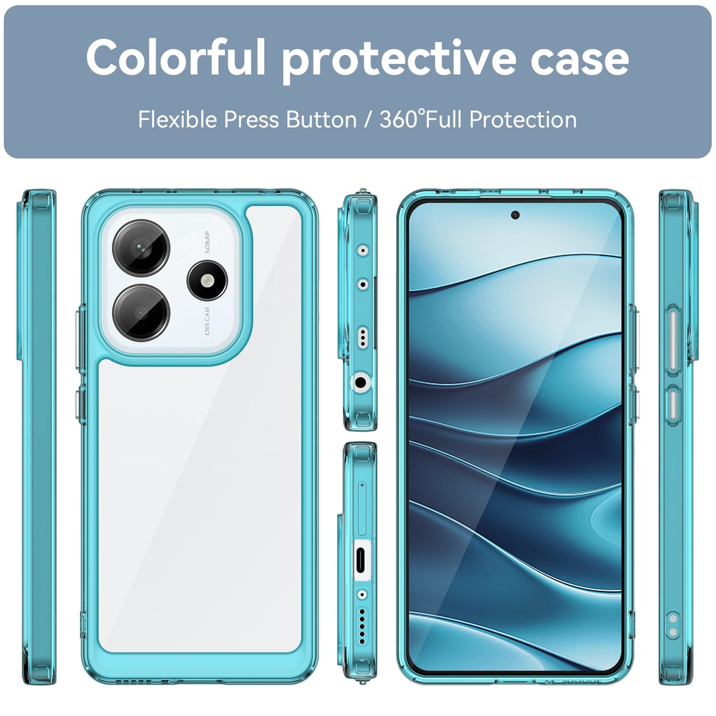 Xiaomi Redmi Note 14 5G Soft Gel Case [Clear Blue]