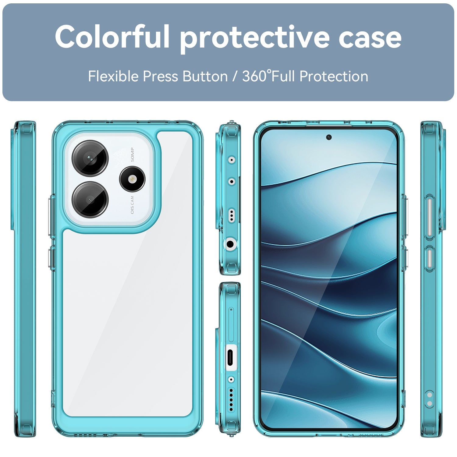 Xiaomi Redmi Note 14 5G Soft Gel Case [Clear Blue]