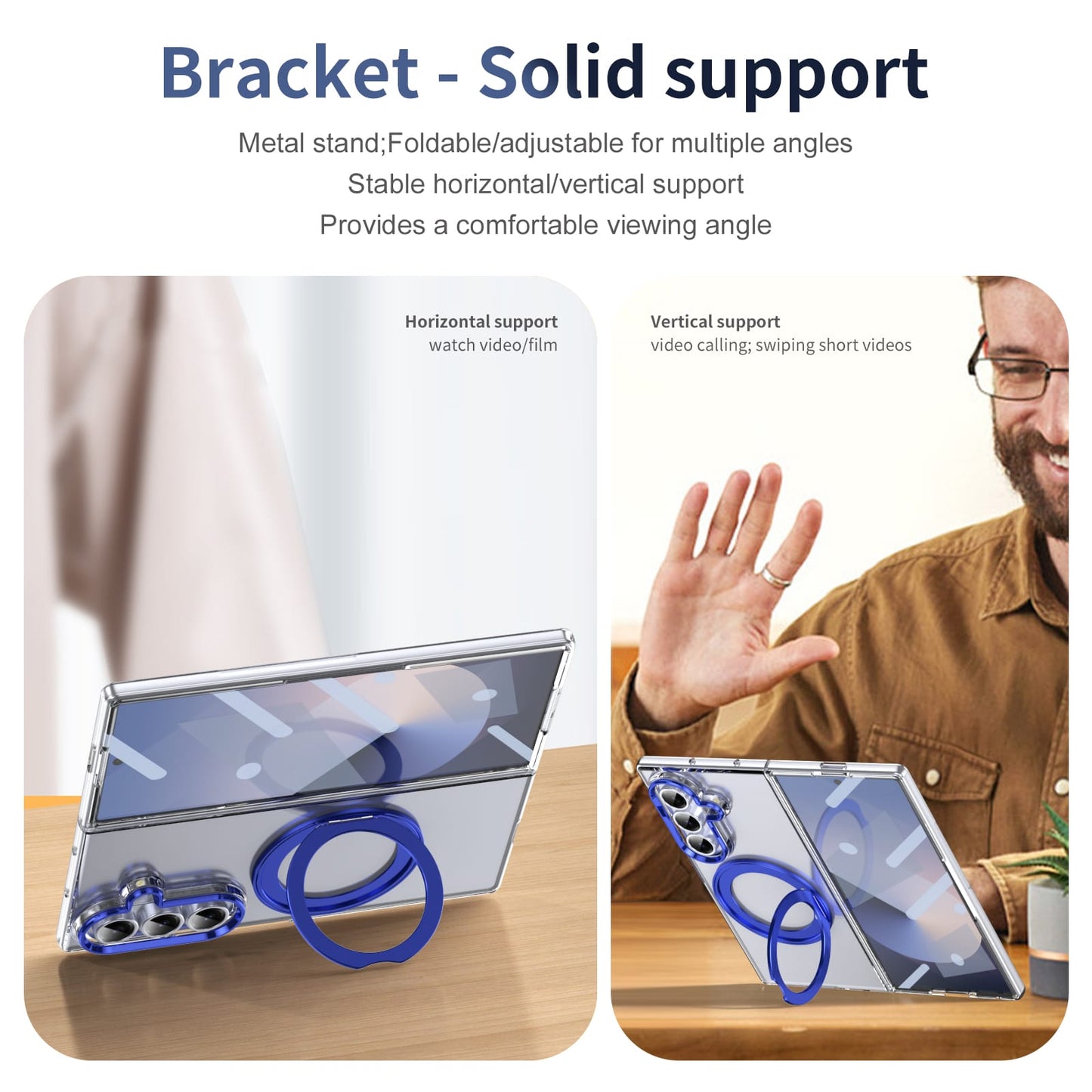 Galaxy Z Fold 7 Magsafe Stand Case [Blue]