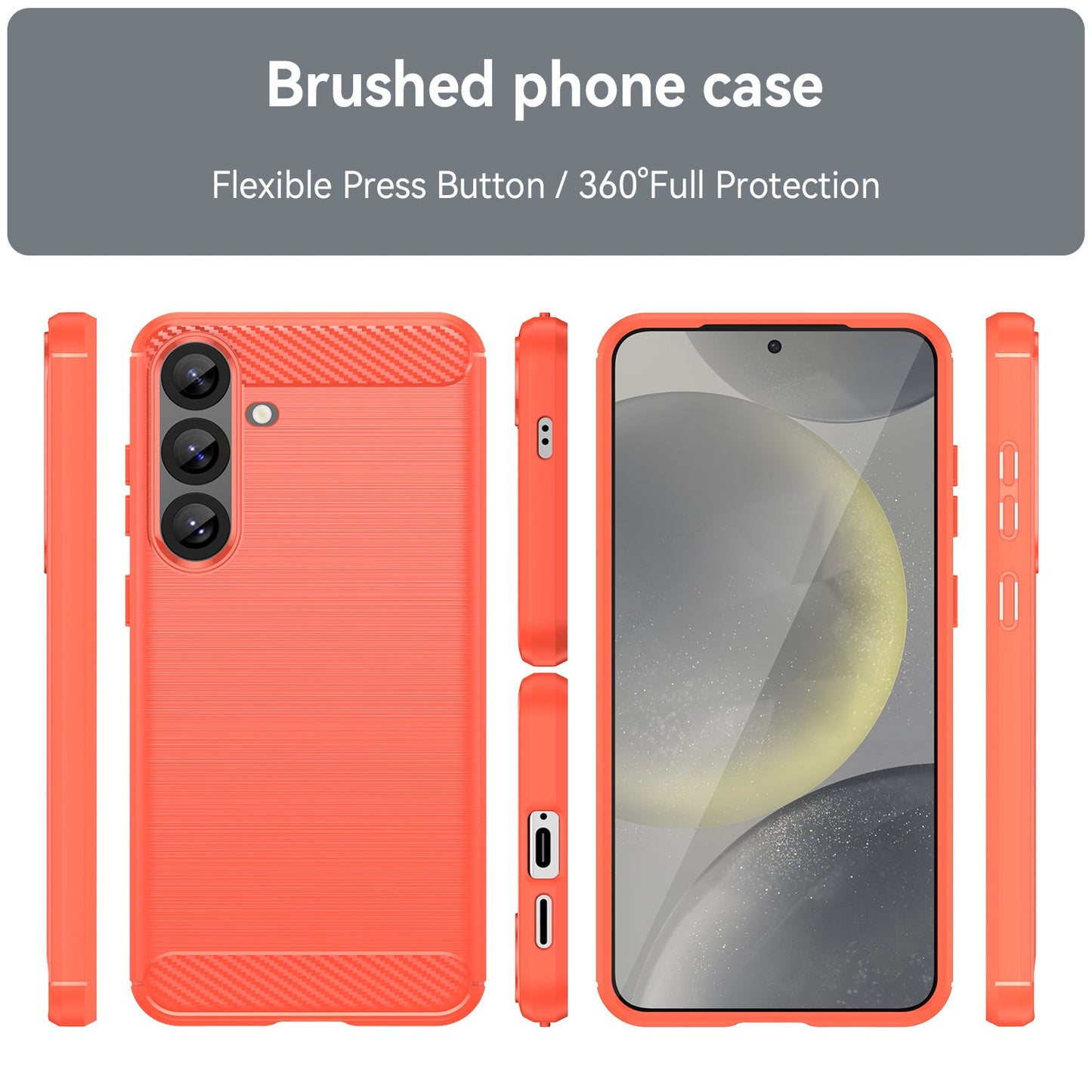Galaxy S25 Plus Carbon Fibre Case [Red]