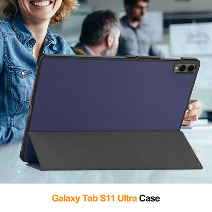 Galaxy Tab S11 Ultra Tri-fold Pu Case [Navy]