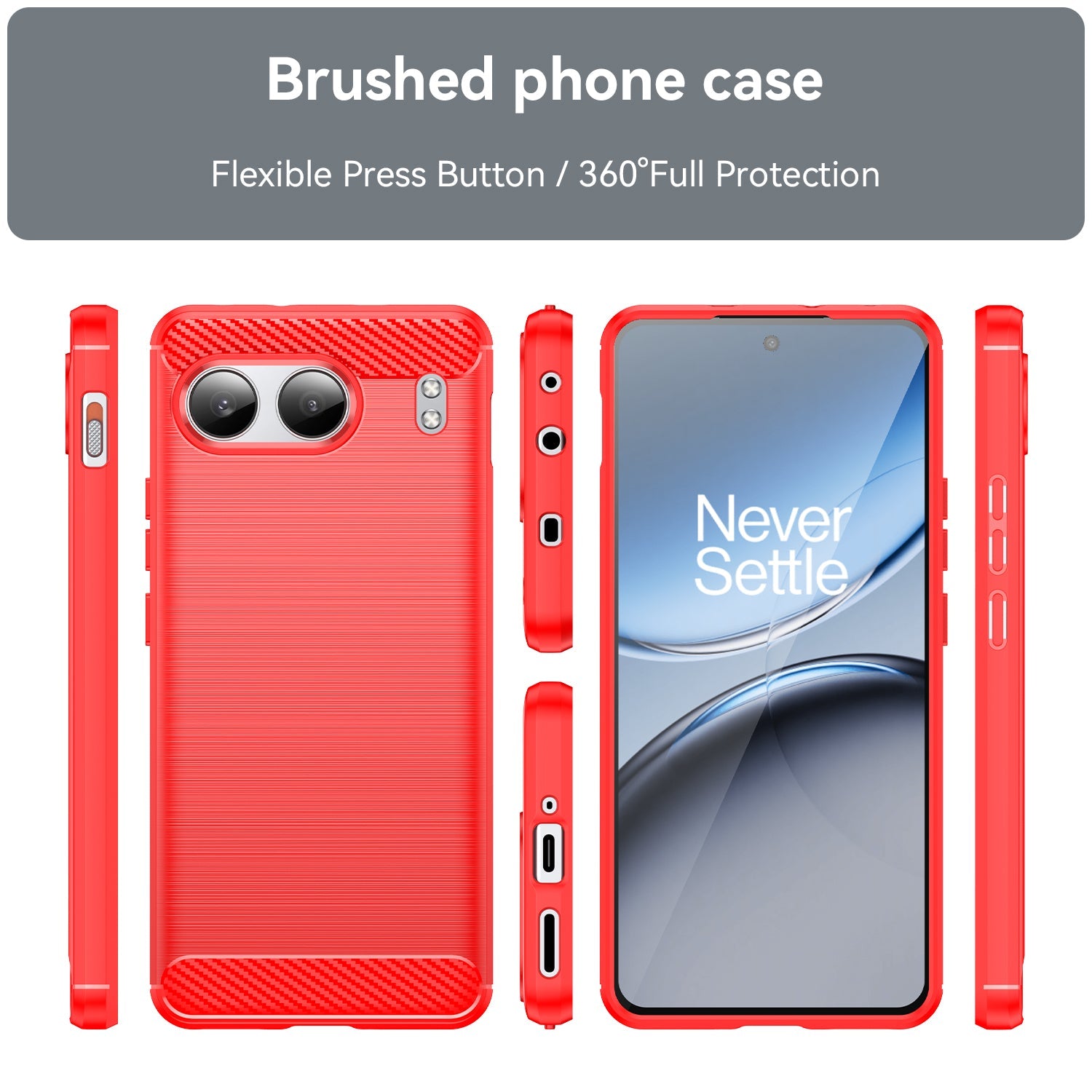 Oneplus Nord 4 Carbon Fibre Case [Red]