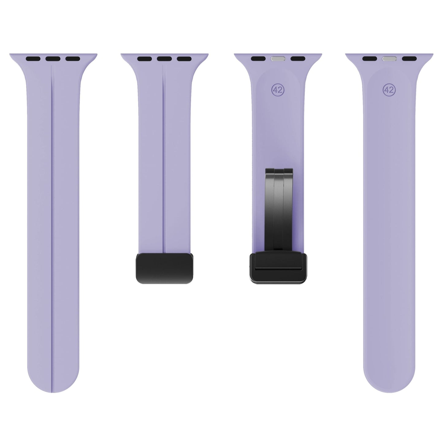 Magnetic Silicone Band for Apple Watch 38mm/40mm/41mm/42mm [Lavender Purple]