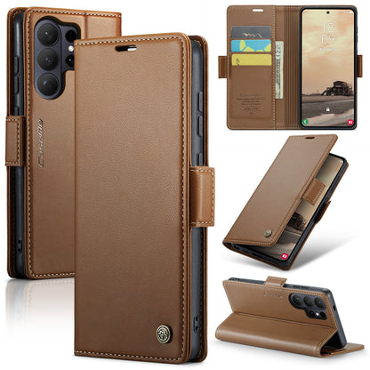 Galaxy S26 Ultra Pu Wallet Case [Brown]