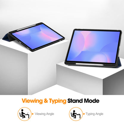 Tab S10Fe Plus Tri-Fold Pen Holder Case [Navy]