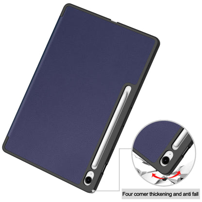 Tab S10Fe Plus Tri-Fold Pen Holder Case [Navy]