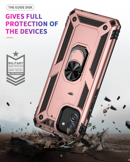 Galaxy A03 Military Armour Ring Case [Rosegold]
