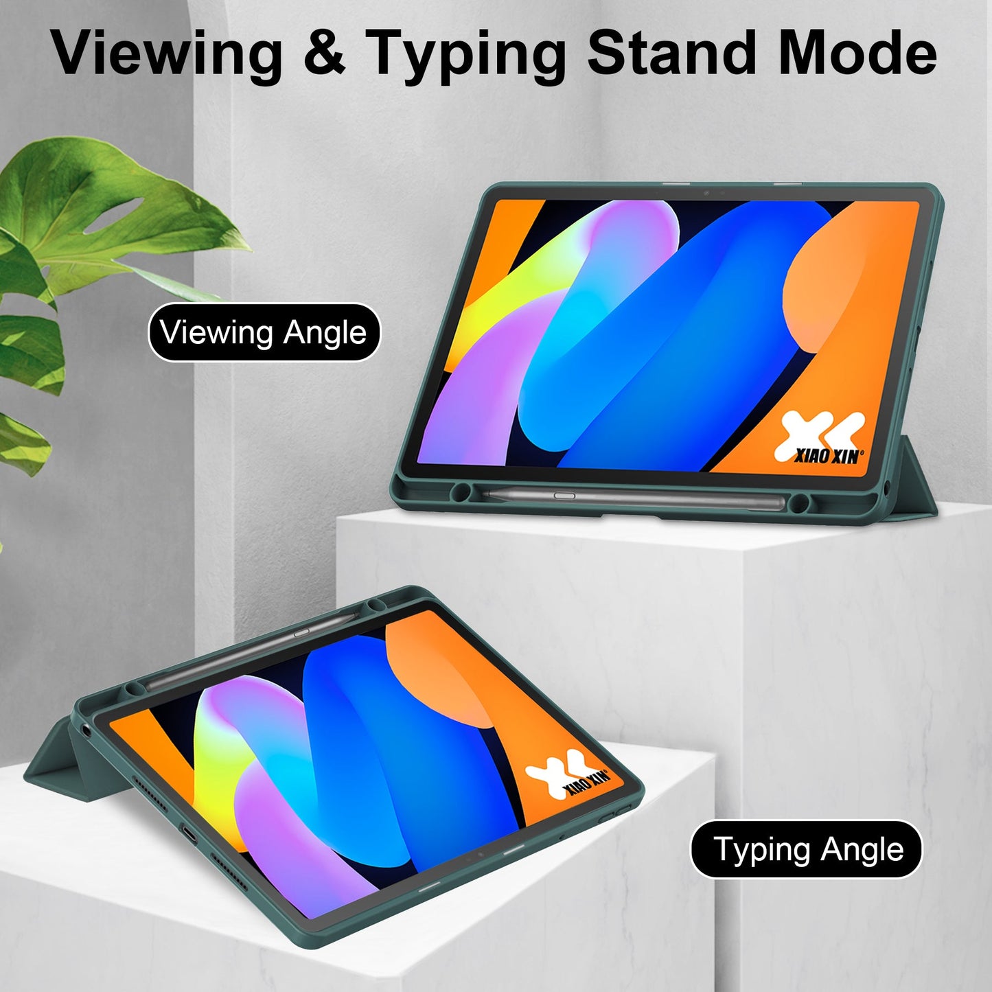 Lenovo Tab 11" 2025 Tb336 Acrylic Tri-fold Case [Teal]